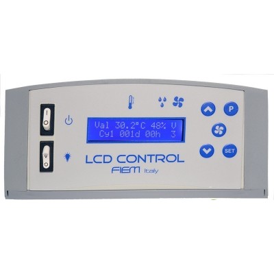 centralina elettronica con grande display a cristalli liquidi LCD retroilluminato